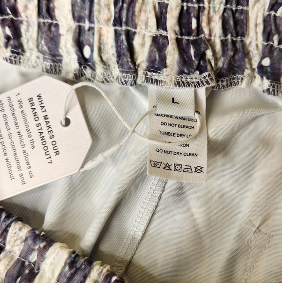 Fashion Says Me Too Striped Pants Size Large - Picture 10 of 12